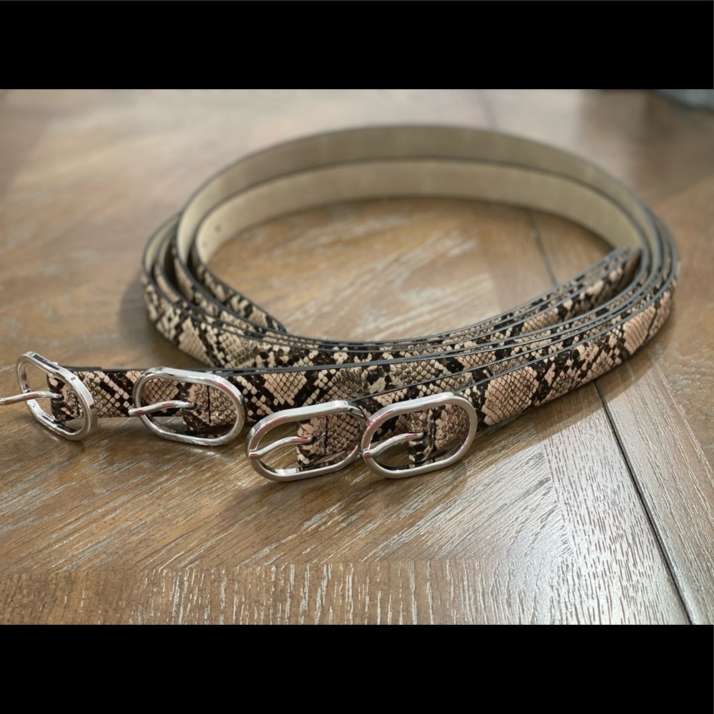 Women Snake Skin Belt